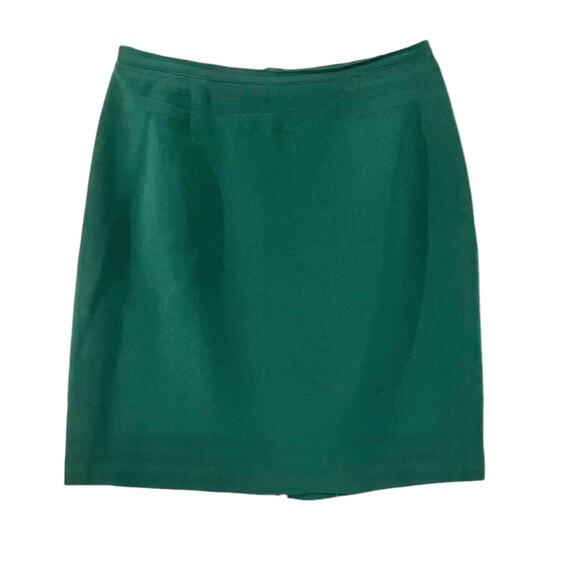 Hugo Buscati Milano Women's Green 100% Silk 2-Piece Blazer/Skirt Set SZ 8 VTG - Picture 7 of 11